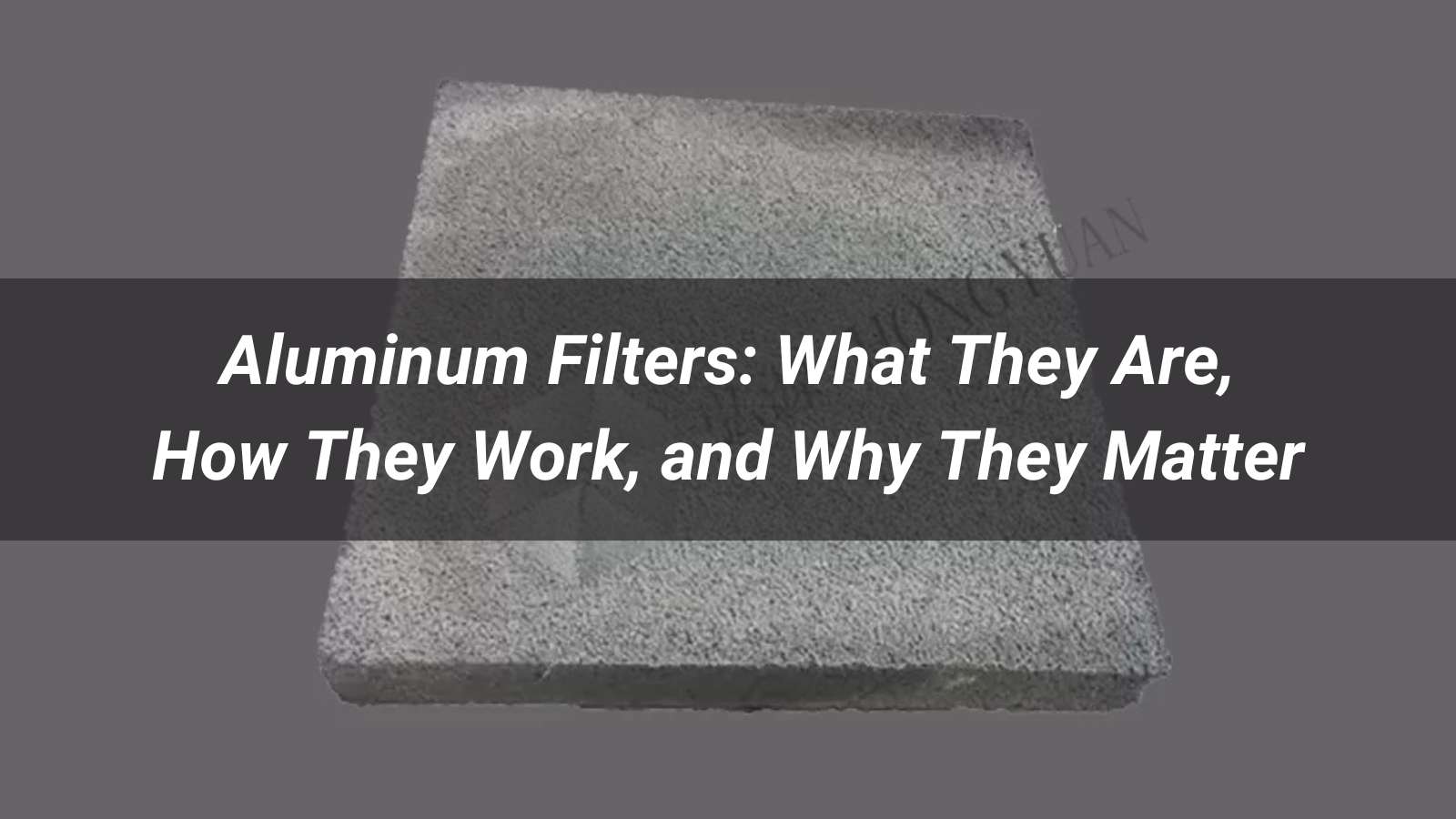 Aluminum Filters: What They Are, How They Work, and Why They Matter ...